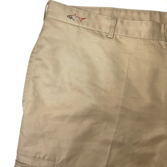 Greg Norman Men's Flat Front khaki Shorts Size- 40 - Picture 4 of 8